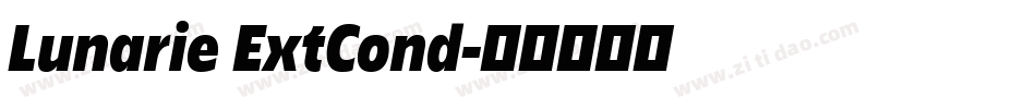 Lunarie ExtCond字体转换